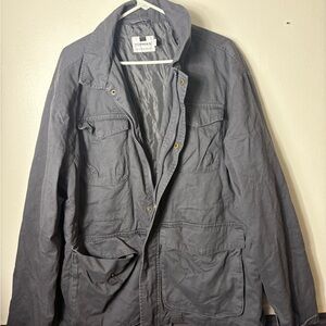 Topman Charcoal Quilted Jacket